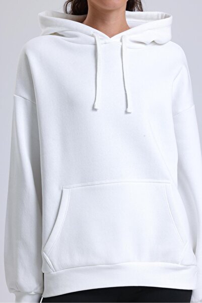 Miss Murem Cap.Oversize 3 Rope Sweatshirt-WHITE