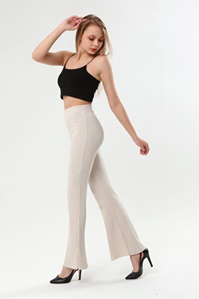 Miss Murem Fitted Spanish Trousers - Fog Stone Color