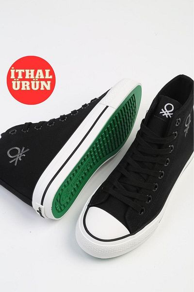 Benetton ® |   Ithal Women's Black Sneakers