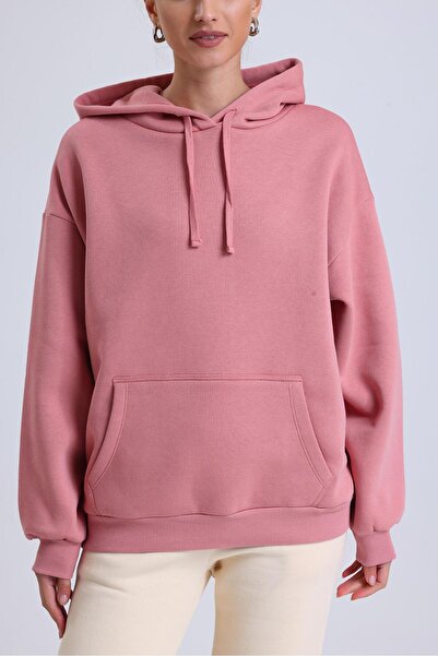 Miss Murem Cap.Oversize 3 Rope Sweatshirt-ROSE DRY