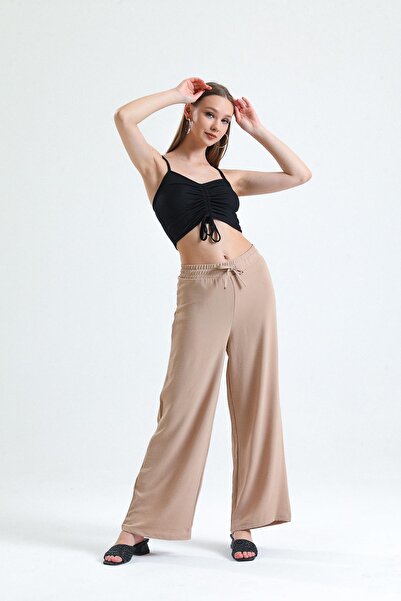 Miss Murem Lace-up Ayrobin Trousers-bi?kuvi?