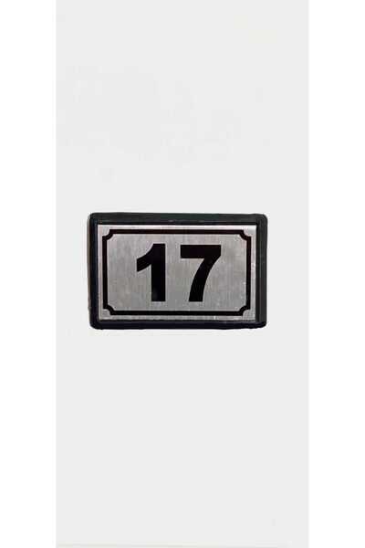 temiz iş Yapışkanlı Kapı Numarası Alüminyum 17 No