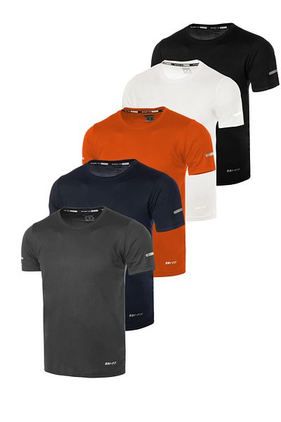GHASSY CO. Ghassy Co. Tricou de zi cu zi pentru bărbați, Dry Fit, care elimină umezeala