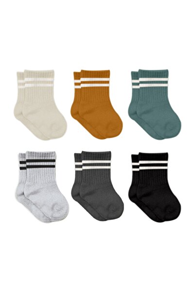 Bistyle مجموعة من 6 جوارب للأطفال (مربوطة) 6001