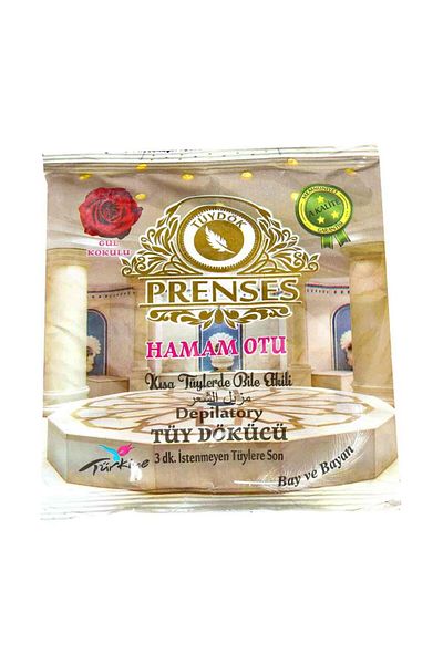 PRENSES 200gr x 10 Pieces Rose Scented Hair Removal Bath Herb Powder