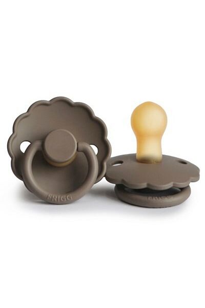 Frigg Daisy Portobello Rubber Pacifier - 0-6 Months