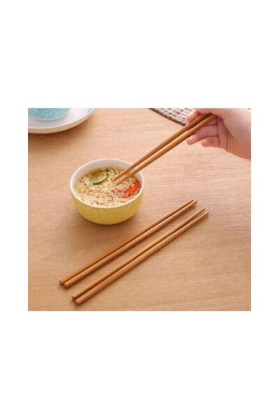 BENİMSER REKLAM Chopstick 5 Pairs Washable China Korea Far East Bamboo Chopsticks