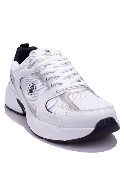 lumberjack Ανδρικά αθλητικά παπούτσια Pol White Navy Blue Orthopedic Casual