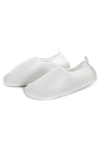 teknotrust Flat Heeled Booties. Practical. Comfortable. Tawaf Booties. Mesh. Pilgrim Booties. Umrah Booties. White Color. 42 Num