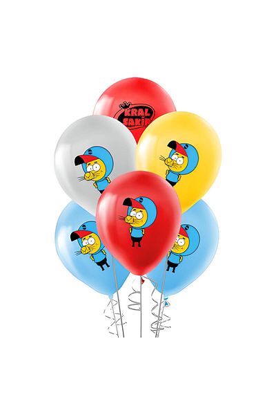 Kikajoy 10 Pieces King Shakir Printed Licensed 12" Balloon