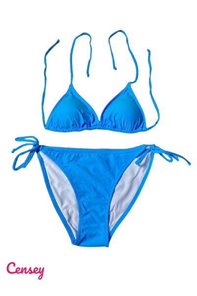 CENSEY İp Detaylı,Boyundan Bağlamalı,Ayarlanabilir İpli Bikini Takım