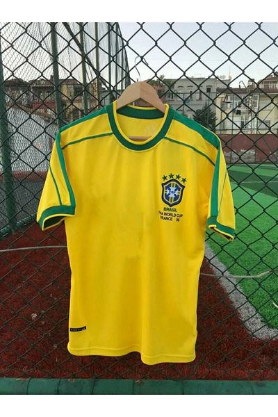 AJAX STAR Brazilian National Team 98 World Cup Roberto Carlos Nostalgia Jersey