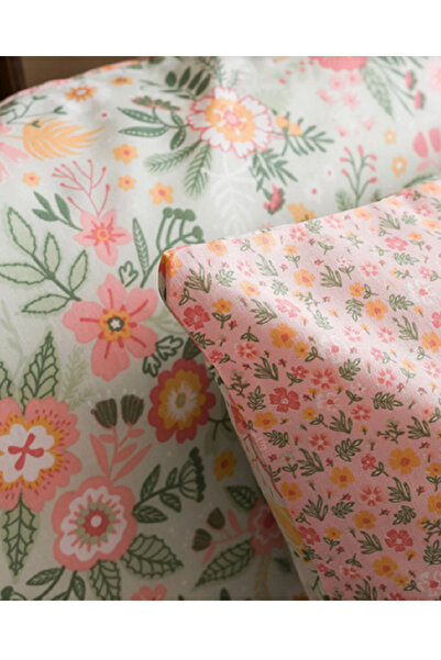 LC Waikiki LCW HOME Çiçek Baskılı Çift Kişilik Nevresim Seti