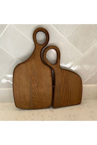 may home design 2-Piece Wooden Presentation and Cutting Board, Decorative Wooden Walnut
