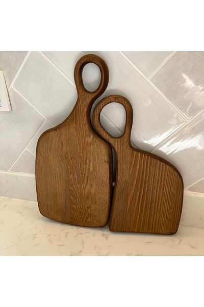 may home design 2-Piece Wooden Presentation and Cutting Board, Decorative Wooden Walnut