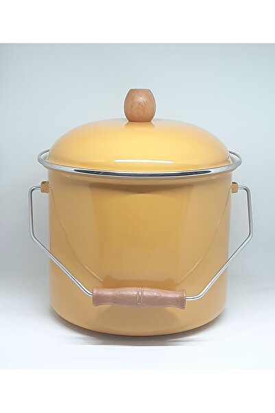 ALEV EMAYE EMAYE EVİM 22 CM 5 LİTRE SARI EMAYE BAKRAÇ