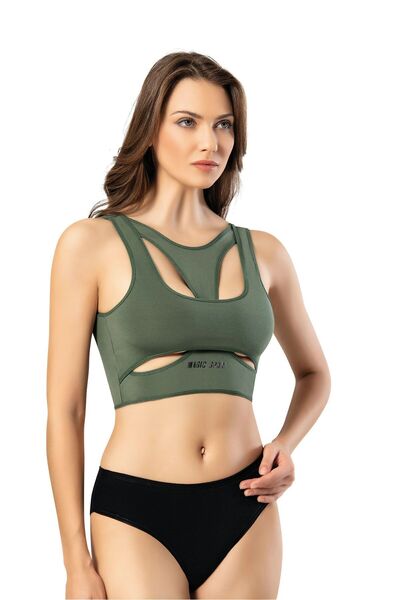 ParisTrend 2-комплектний чорно-зелений бюстгальтер з підкладками для грудей