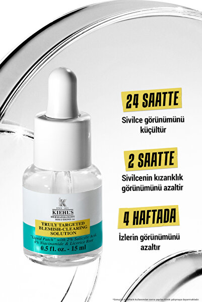 Kiehl's Truly Targeted Blemish-clearing Solution - Sivilce Karşıtı Serum 15 ml