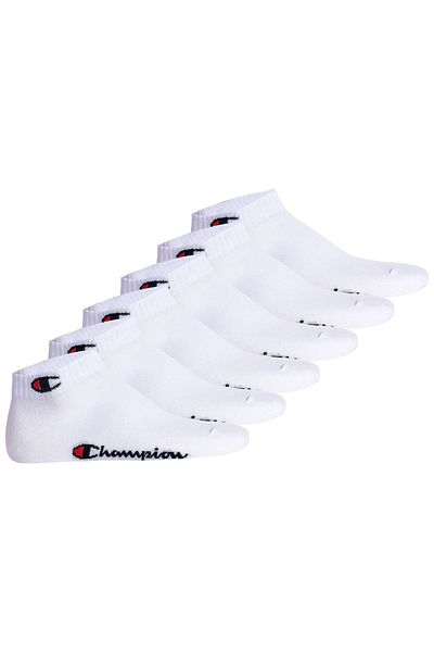 Champion Unisex-Socken, 6er-Pack – Viertelsocken, Basic, Logo