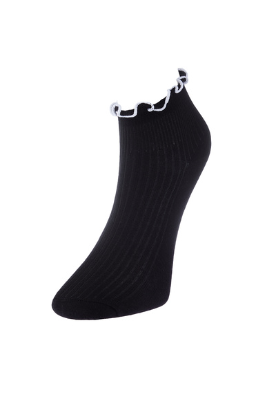 Trendyol Collection Multicolored 3 Pack Cotton Rubber Mouth Lettuce Detailed Knitted Socks THMSS24CO00005