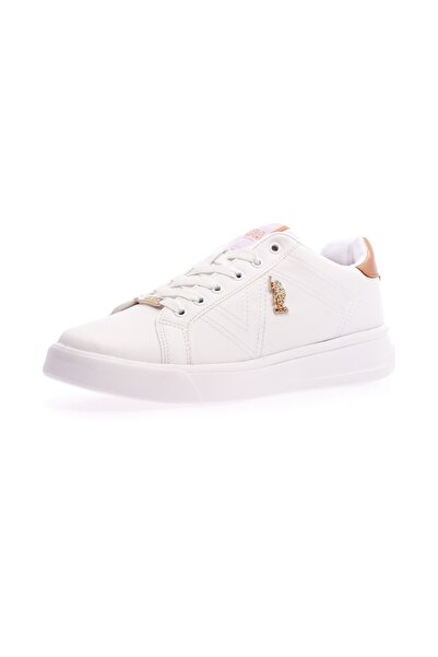 U.S. Polo Assn. يو اس بولو اسنحذاء رياضي نسائي أبيض من Exxy