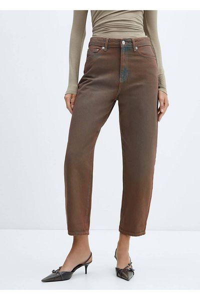 MANGO Woman Ψηλόμεσο slouchy τζιν