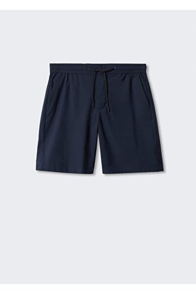 MANGO Man Teknik kumaşlı kordonlu bermuda şort
