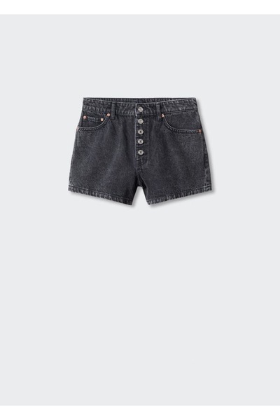 MANGO Woman Düğmeli Kot Şort