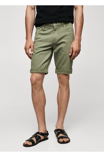 MANGO Man Jeans-Bermudashorts im Slim Fit