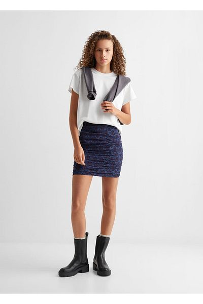Mango Teen Fusta albastru inchis pentru copii