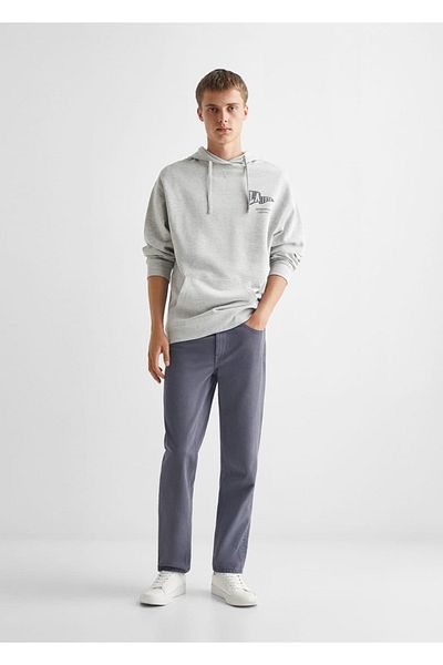 Mango Teen Hanorac gri pentru copii