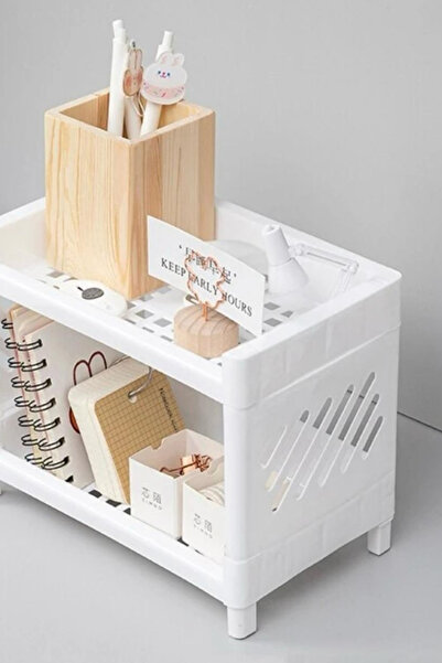 Bayev 2 штуки Венеціанський 2-рівневий настільний органайзер для прикрас, косметики, офісний органайзер, підставка для парфумів у ванній кімнаті