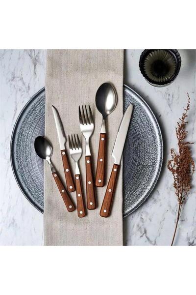 Porland Woodea 36 Parça Çatal Kaşık Bıçak Takımı