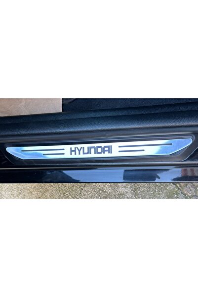 Alanucuzluk Hyundai Accent Özel Kapı Eşik Yazısı Krom