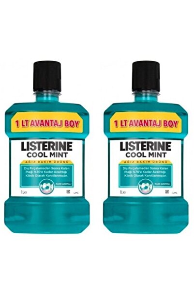 Listerine Ağız Bakım Suyu Cool Mint 1000 ml 2 Adet