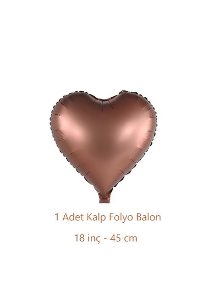 LOTUS PARTY 3 Years Old Retro Mini Birthday Set - Green Number Foil and Brown Heart Balloon