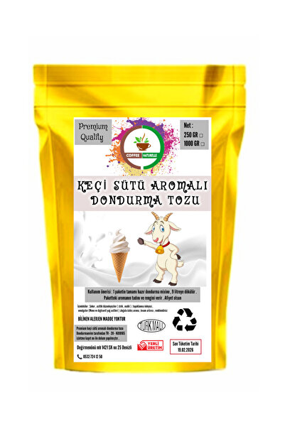 coffee Naturelle Keçi sütü Aromalı dondurma karışımı - Premium Quality