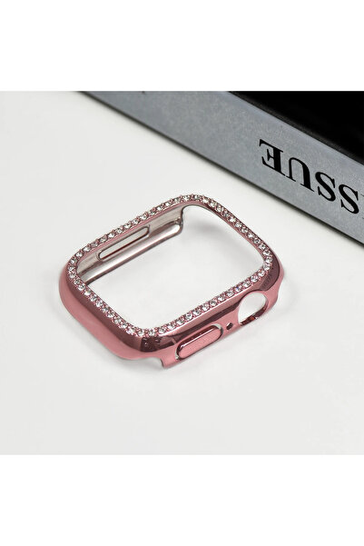 PSGT Apple Watch 3 4 5 6 7 8 9 Se Nike 41mm Uyumlu Kasa Koruyucu Işıltılı Par...