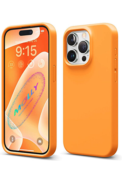 Molly iPhone 15 PRO MAX İçin Uyumlu Kamkat Liquid İçi Kadife Silikon Kılıf