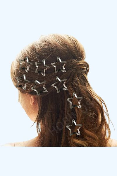 Hobimos 25 Pieces 3 cm Star Snap Buckle