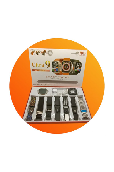 teknotrust 6 Ay Yeni Nesil Watch 9 Ultra2 7 Kordonlu Akıllı Saat,Koruma Kılıf...