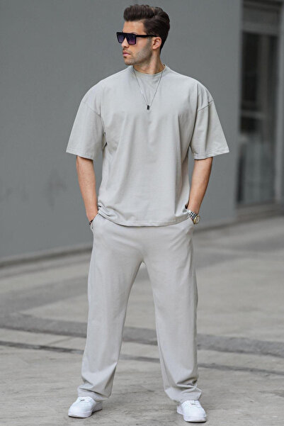 CMZ COLLECTİON Muški Pamučni džersej udoban Oversize kroj set pidžama