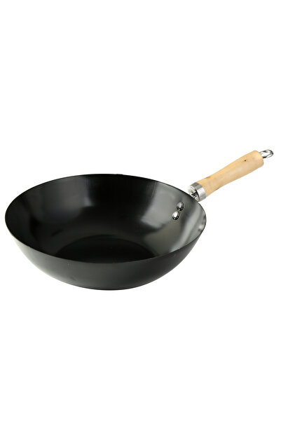 Le Atölye Wok Tava Ahşap Kulplu 30 cm