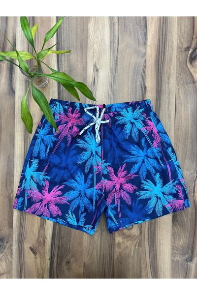 FG KONNİCHİWA Unisex Lined Patterned Swim Shorts and Volley Short