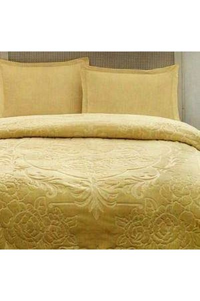 NİVEMESHOME Trendy Mustard Double Personalized Blanket