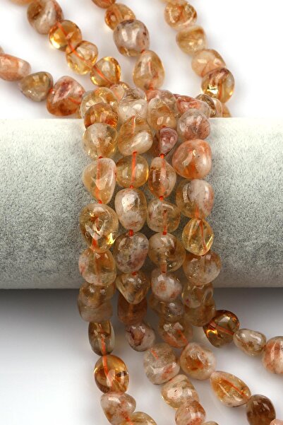 Alibaba Doğaltaş Sitrin Doğal Taş Dizi 8 x 12 mm Özel Kesim