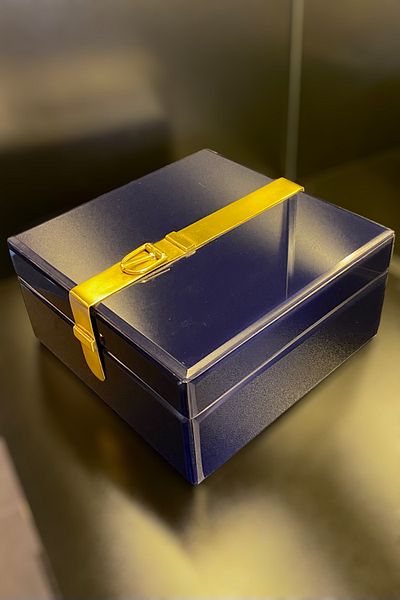 LEMİ DEKORASYON Lacquered Wooden Jewelry Box 22*22*11 cm