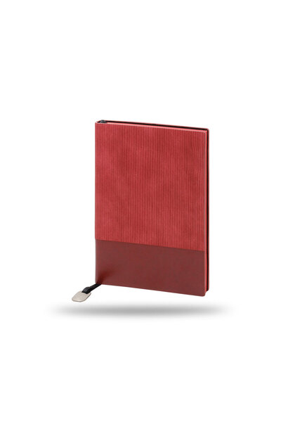 Bood Design Dokulu Kapaklı Lüks Defter – 224 Sayfa Kalın Kağıt & Kenarı Boyal...