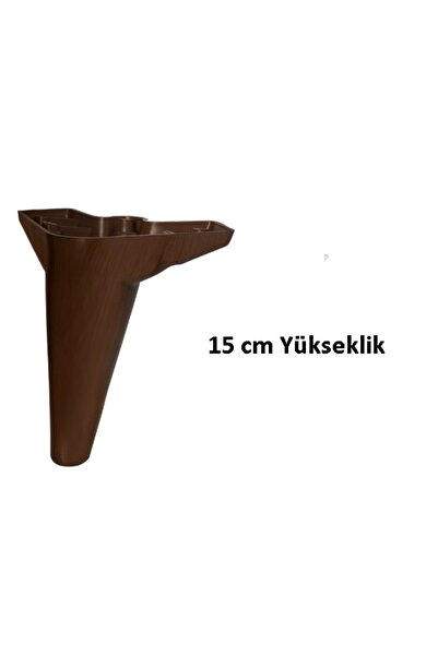 senRo yapı Market Plastik Ayak Zirve Model (Ceviz Beyaz Siyah12-15-20 cm) Kan...