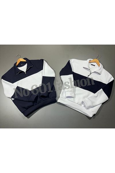 ANSECO STUDİO 3 THREAD STEEL ZIPPERED PARTS VERTICAL COLLAR 2 PACK SWEAT